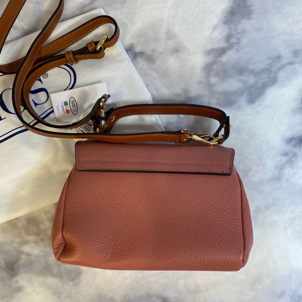 Bric's Milano pink genuine leather crossbody bag - Picture 7 of 8